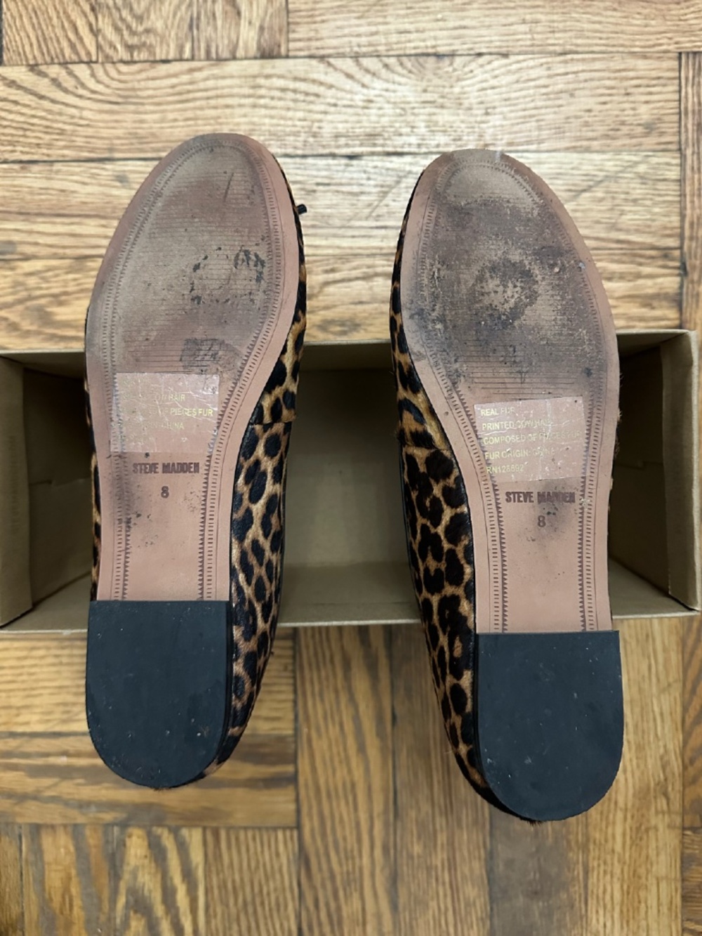 Steve Madden Vixen Leopard Ballet Flats - Picture 3 of 8